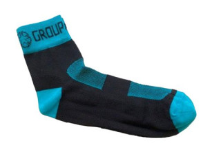 LINEA CIRCLE CALZINO L-XL NERO/TURCHESE