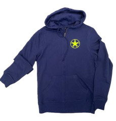 FELPA UOMO ORGANIC FRENCH TERRY ESTIVO CON ZIP L VERDE SALVIA