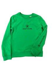 FELPA GIROCOLLO ORGANIC FRENCH TERRY DONNA M VERDE