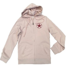 FELPA DONNA ORGANIC FRENCH TERRY ESTIVO CON ZIP S SABBIA