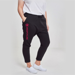 PANTALONE DONNA CAVALLO BASSO STAMPA FUXIA