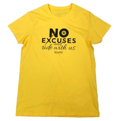 T-SHIRT UOMO COTONE NO EXCUSES AND RIDE WITH US