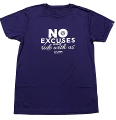 T-SHIRT UNISEX NO EXCUSES AND RIDE WITH US